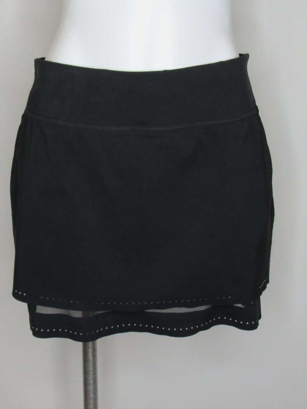 Athleta Black Laser Run Skort Sport Activewear Women's M Medium